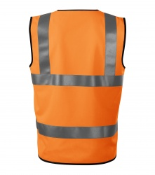 Reflexní vesta pro dospělé - 3 reflexní pruhy ORANŽOVÁ  EN ISO 20471:2013 Reflexní vesta pro dospělé - 3 reflexní pruhy ORANŽOVÁ  EN ISO 20471:2013